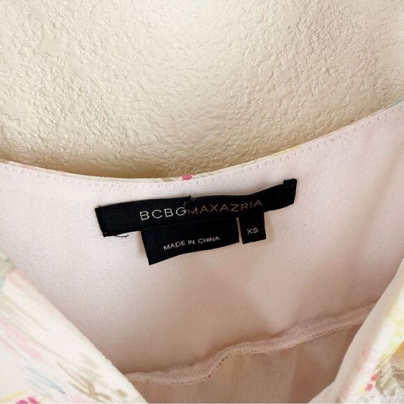 BCBG Y2K Babydoll Silk Dress XS Pink Fairy - Picture 4 of 7